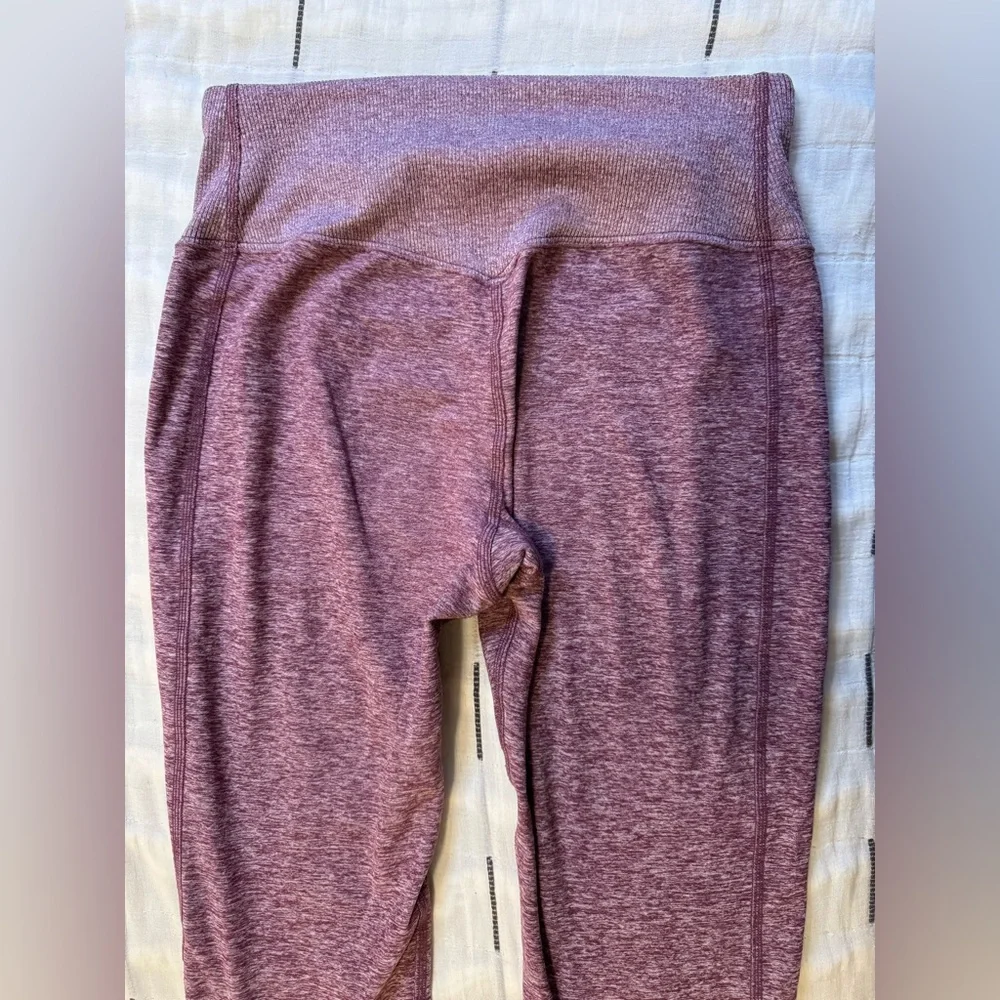 Alo Yoga High Waist Alosoft Lounge Leggings Pink Dragonfruit Heather Size M
